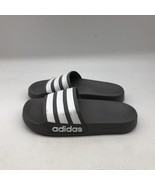 Adidas Adilette Aqua Slides Grey Swim Pool Sandals Size 4 - £19.94 GBP