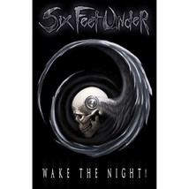 Six Feet Under Wake The Night Textile Poster Official Premium Fabric Flag - £13.99 GBP