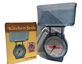 KitchenWorthy Blue Kitchen Scale in Original Box 1000 gram 2.2 pound Capacity - £9.49 GBP