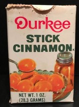 Vintage Durkee Stick Cinnamon Carboard Box - 1980&#39;s - £7.81 GBP