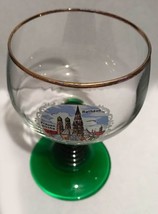 Vintage France Luminarc Green Coil Stem Wine Glass - 1970&#39;s - £7.99 GBP
