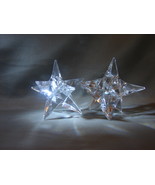 Crystal Rosenthal Crystal  Star Candlestick Holders - £63.94 GBP