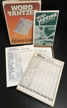 Vintage Milton Bradley Word Yahtzee Score Cards plus Instruction Booklet - 1978 - £7.92 GBP