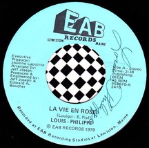 Louis-Phillipe 45 RPM SIGNED! La Vie En Rose / La Goualante Du Pauvre Jean - £9.62 GBP