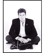 Charlie Sheen - Signed B&amp;W Photo Autograph Reprint - $299.35 MXN