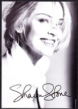 Sharon Stone - Signed B&amp;W Photo Autograph Reprint - $15.75