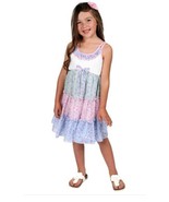 Jona MIchelle Girls Boys Sundress White Multicolor Butterflies Sleeveles... - $50.75 CAD