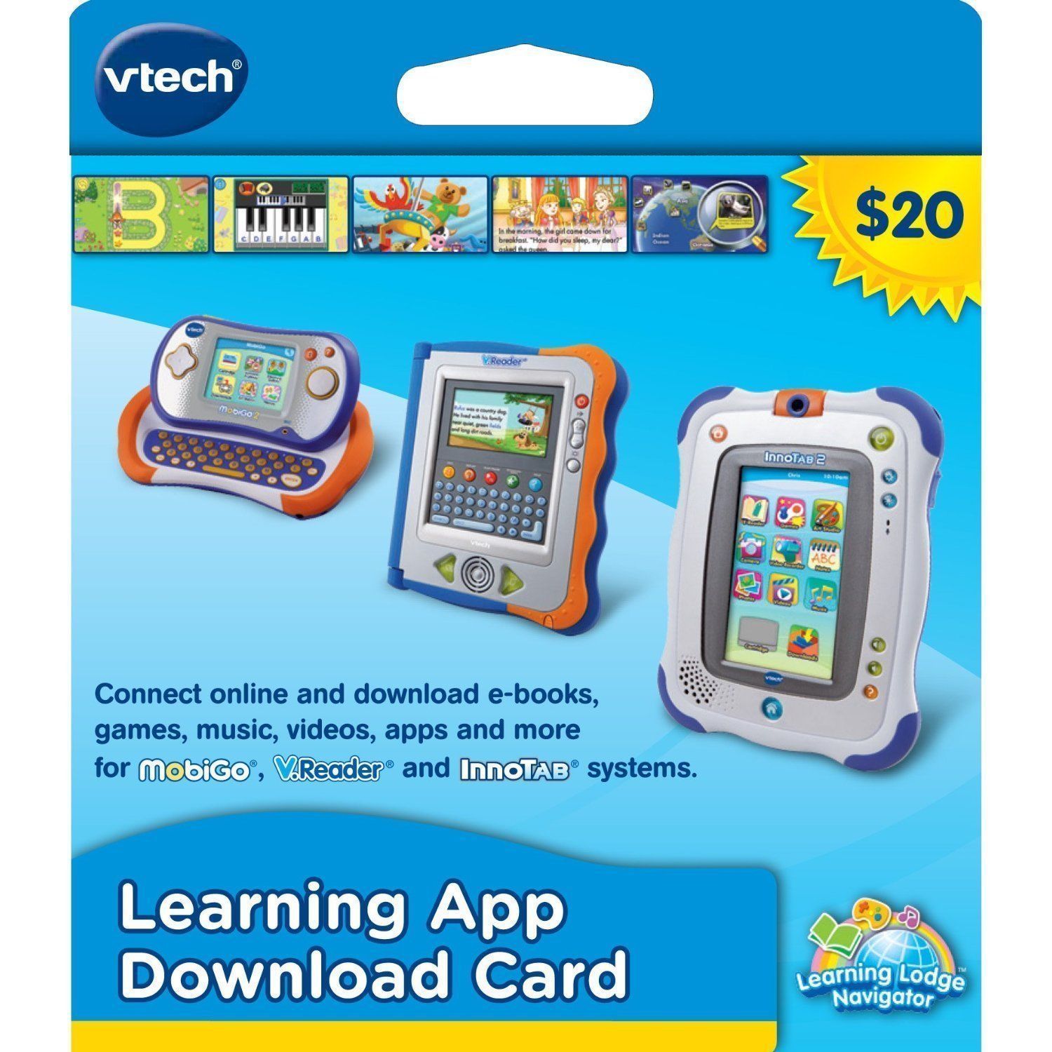Primary image for BRAND NEW VTech Learning Application Download Card-InnoTab, MobiGo, and V.Read!
