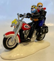 Dept 56 Snow Village 1998 HARLEY-DAVIDSON Two For The Road #54939 Accessory - £21.98 GBP
