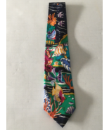 Tropical fish bright color silk tie - $27.01 CAD