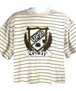 USA Spirit Vth Cotton Exchange Striped Cheer T-Shirt size Mens XL Tall 4... - £36.60 GBP