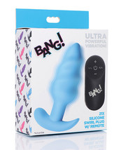 Bang! Vibrating Butt Plug W/remote Control Blue - £29.52 GBP