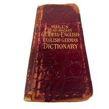 Hill&#39;s Vest-Pocket German-English/English-German Dictionary (1898) - £10.59 GBP