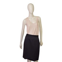 Christian Lacroix Black 100% Silk Knee Length Classy Evening Skirt size 40 - $187.11
