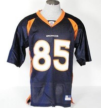 Reebok Denver Broncos Ashley Lelie #85 Blue Short Sleeve Football Jersey Men NWT - £31.96 GBP