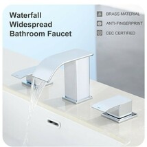 New Open Box Gagalife 8&quot; Waterfall Bathroom Faucet Chrome – Model JJL3JT... - $918.52 MXN