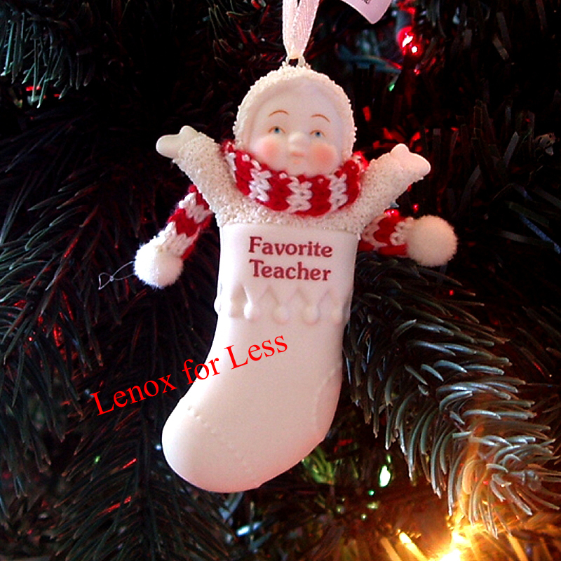SNOWBABIES Favorite Teacher Stocking Ornament NEW - £8.78 GBP