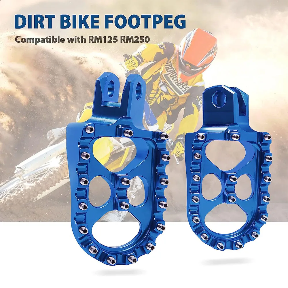 Foot Peg Footrest For Suzuki DRZ400 DR-Z400E DR-Z400S DRZ400SM RM125 RM250 - £17.56 GBP