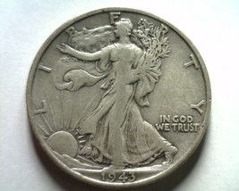 1943-S Walking Liberty Half Dollar Very Fine+ Vf+ Nice Original Coin Bobs Coins - £13.67 GBP