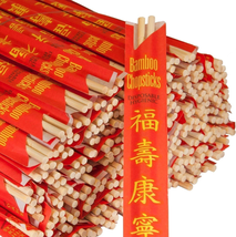 Palillos UV Treated 120 Sets Premium Disposable Bamboo Chopsticks Sleeve... - £11.15 GBP