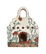 Vtg Southwest Adobe House Figurine – Hand-Painted Ceramic Pottery – Signed – 7.5 - $29.00