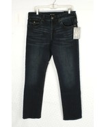 *Men&#39;s True Religion Ricky Relaxed Straight Jeans Dark Blue Size W36 - $98.54 CAD