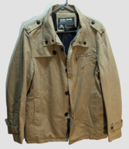 Nian Jeep Legend Classic Outdoor Vintage Tan Camel Brown Zip Button Jacket 2XL - $49.86