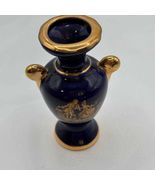 Limoges France Cobalt Blue Vase Vintage Mini Vintage - $30.00
