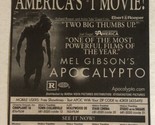 Mel Gibson’s Apocalypto Vintage Tv Print Ad  TV1 - £4.74 GBP