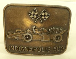 Vintage Indianapolis 500 Brass Belt Buckle - £5.41 GBP