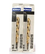 2 Count Kobalt 0459001 3/8&quot; Titanium Drill Bit SpeedFit Steel - €20,46 EUR