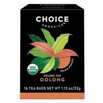 NEW Choice Organic Teas Oolong Organic Fair Trade Certified 16 Tea Bags - £8.04 GBP
