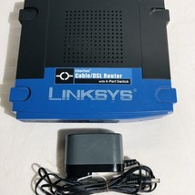 Linksys Ether Fast Cable/DSL Router With 4Port Switch Power Wire Included BEFSR41 - £7.44 GBP