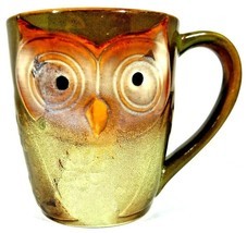 Gibson Home Owl City Coffee Mug Embossed Owl Shape Mug Elite Couture 4 1/2&quot; (B) - £8.31 GBP