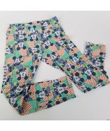 LuLaRoe Disney Mickey Mouse Leggings One Size Green Blue Yellow Orange - £8.56 GBP