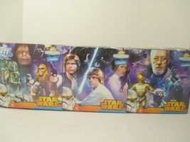 Disney Star Wars Puzzle Panorama 3 Puzzles 211 Pieces Total Rare Brand New  - £15.77 GBP