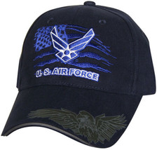 AIR FORCE BLUE LOGO EMBROIDERED MILITARY HAT CAP - $33.24