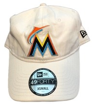 NWT New Miami Marlins New Era 49Forty Logo Core Size X-Small Flex-Fit Hat - £19.53 GBP