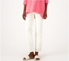 LOGO by Lori Goldstein Tall AnyWEAR Stretch Ankle Pants (Alabaster, MT) A588435 - £11.71 GBP
