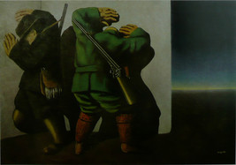 The Hunters at the edge of night - Ren Magritte - Framed picture 11 x 14 - £25.88 GBP