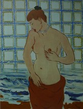 Pebble - (Nude in front of tiles) - Ren Magritte - Framed picture 11 x 14 - £25.94 GBP