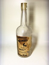 VINTAGE BOTTLE STRAIGHT WHISKEY WITH  HALF OF LABEL  WEINBER CINCINNATI ... - $19.75