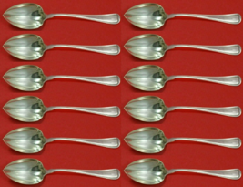 Old French by Gorham Sterling Silver Grapefruit Spoon Custom Set 12 pcs Fluted - £748.12 GBP