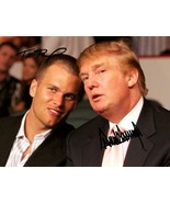 DONALD TRUMP &amp; TOM BRADY SIGNED PHOTO 8X10 RP AUTOGRAPHED PATRIOTS - £15.72 GBP