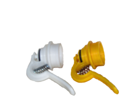 Bottle Stopper Pour Spout Lid Vintage Drink Pourer 2, yellow white (A) - $7.50