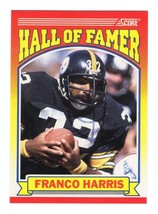 Franco Harris 1990 Score #595 Hall of Famer Insert Card Pittsburgh Steelers - £1.57 GBP