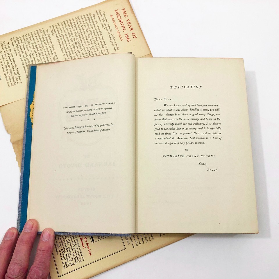 The Year of Decision 1846 Bernard DeVoto HBDC First Edition 524 pages 1943 Item image 10