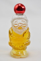 Vintage Avon Jolly Santa Here&#39;s my heart Cologne Bottle 3/4 full - £11.81 GBP
