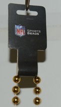 RCO INdustries NFL Pittsburgh Steelers Black Gold Sports Beads Medallion image 2