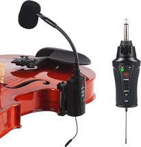 Vt-5 Violin Microphone Wireless Uhf Gooseneck Pick Up Instrument Clip-On... - £278.31 GBP